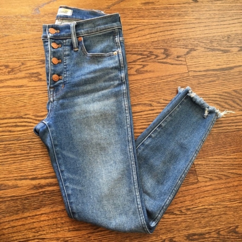 Madewell 10” HighRise Button Fly Jeans Cordova 26P